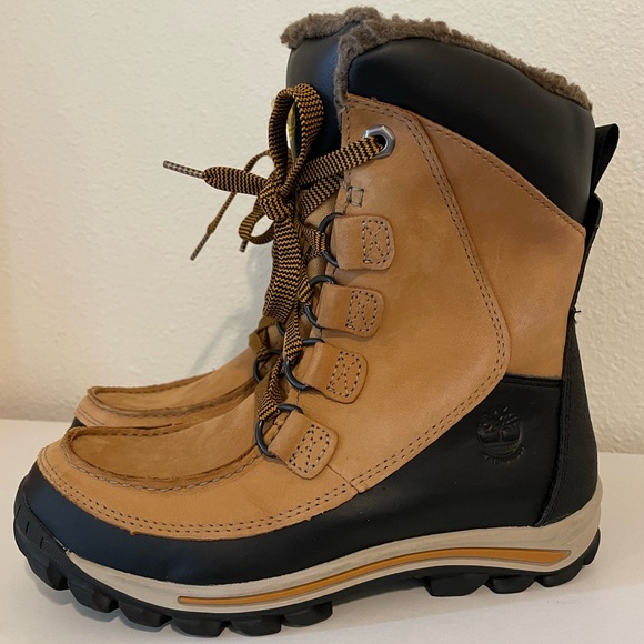 Timberland Chillberg Waterproof Mid Insulated Boots - Youths Size 4 Snow Winter - Picture 2 of 12